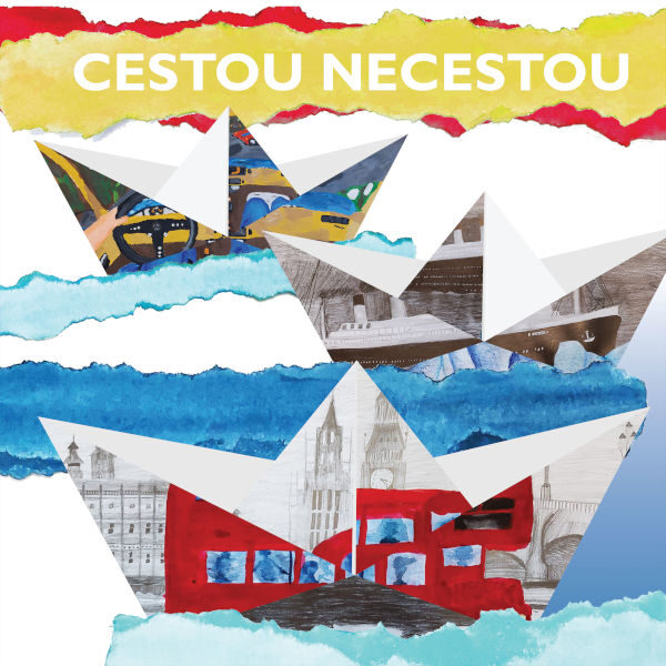 Plakát CESTOU NECESTOU<br>výstava žáků ZUŠ L. Janáčka