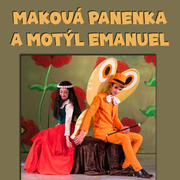 Plakát Maková panenka<br>a motýl Emanuel