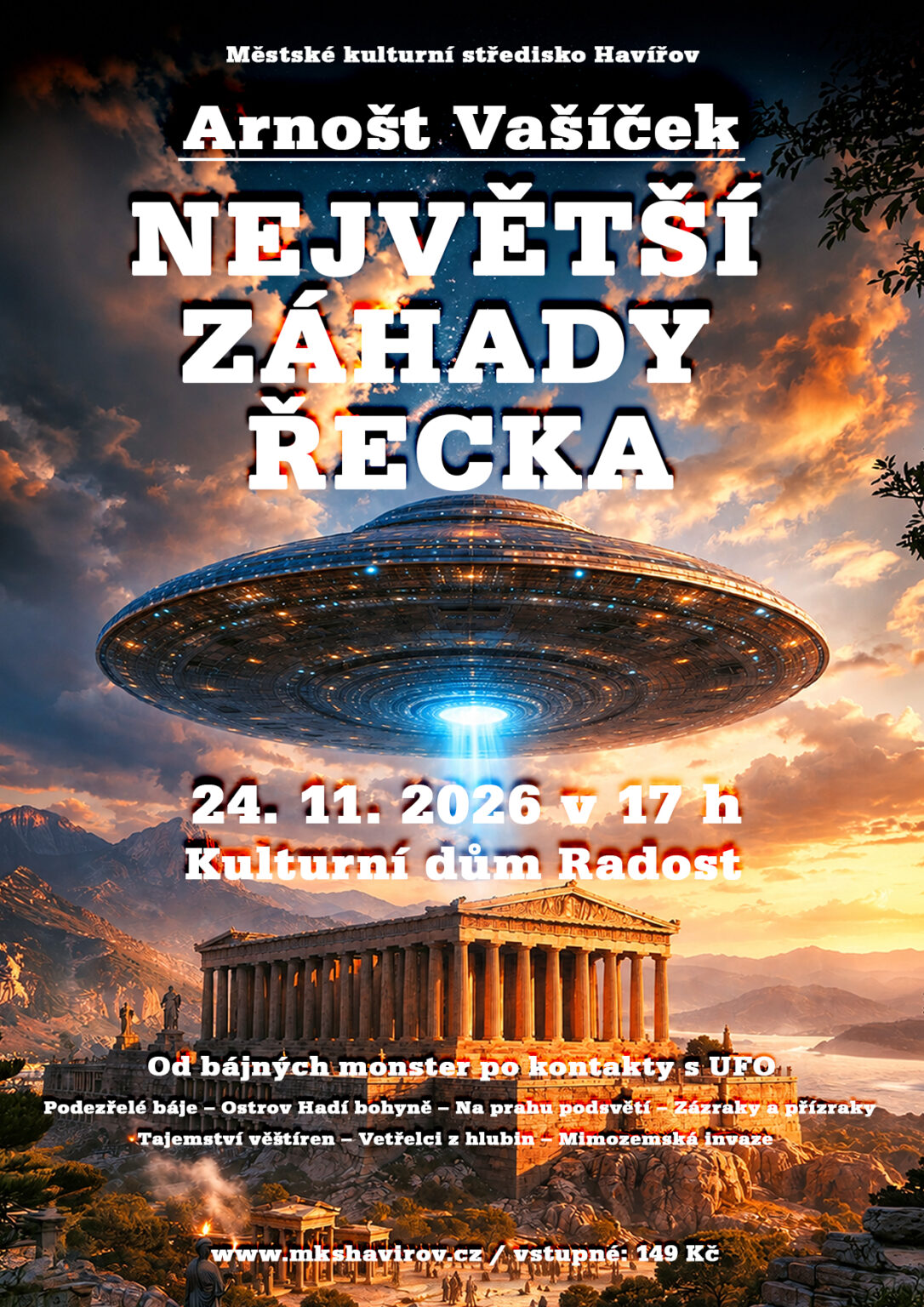 <b>PŘEDNÁŠKA:<br>NEJVĚTŠÍ ZÁHADY ŘECKA</b>